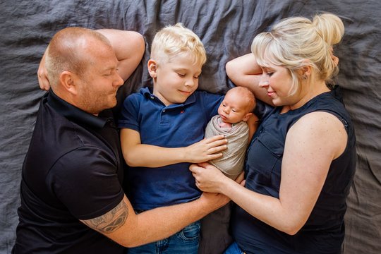 Familienzeit mit zwei Kindern